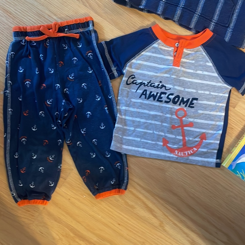 5 pcs Toddler Nautical Surf & Ocean Bundle, size 2T